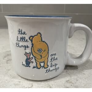 THE LITTLE THINGS ARE THE BIG THINGS Life Is Good 16oz Ceramic Mug POOH PIGLET